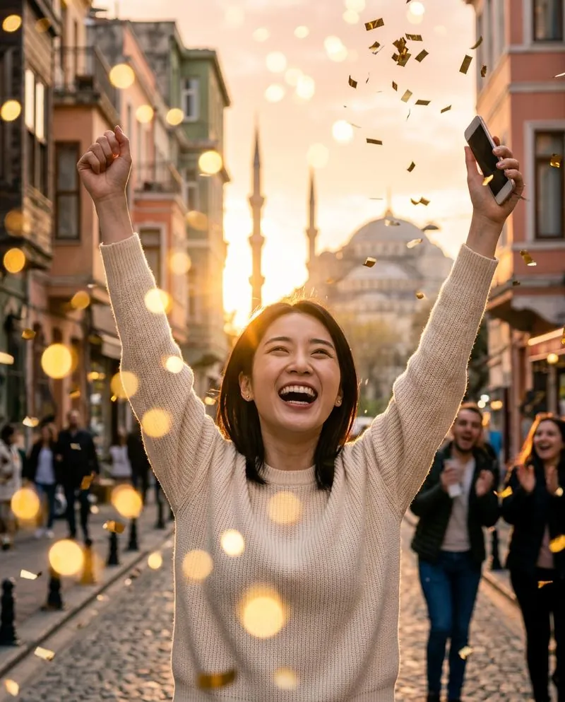 Mei Tanaka — Remote job + €1,300 raise 🎉